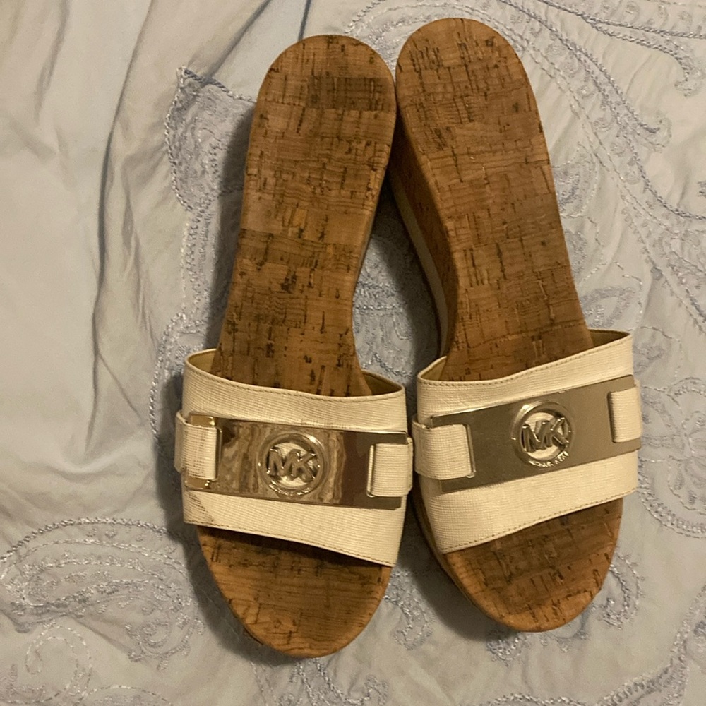 Michael Kors wedge sandals. Fits a size 71/2 to 8